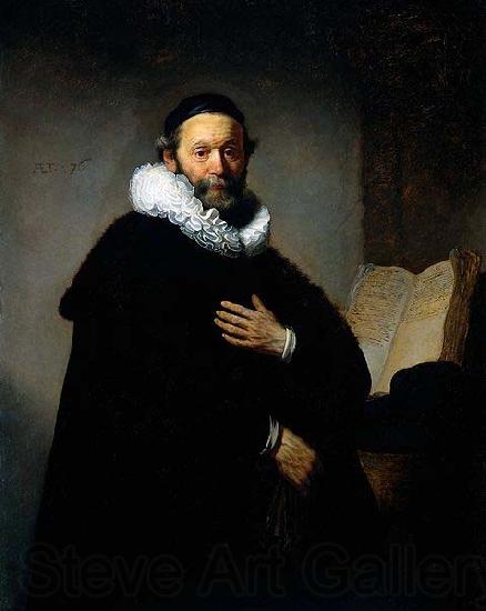REMBRANDT Harmenszoon van Rijn Portrait of Johannes Wtenbogaert, France oil painting art